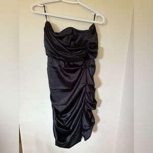 Le Chateau little black ruched dress